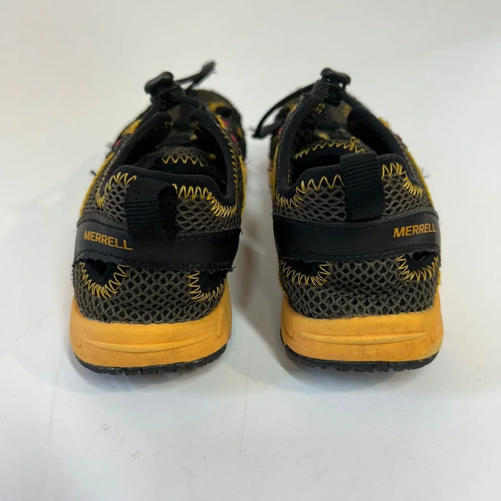 Merrell Boys M-Hydro Chop Shan Water Sandals Black Yellow Red Big Boys Size 1W